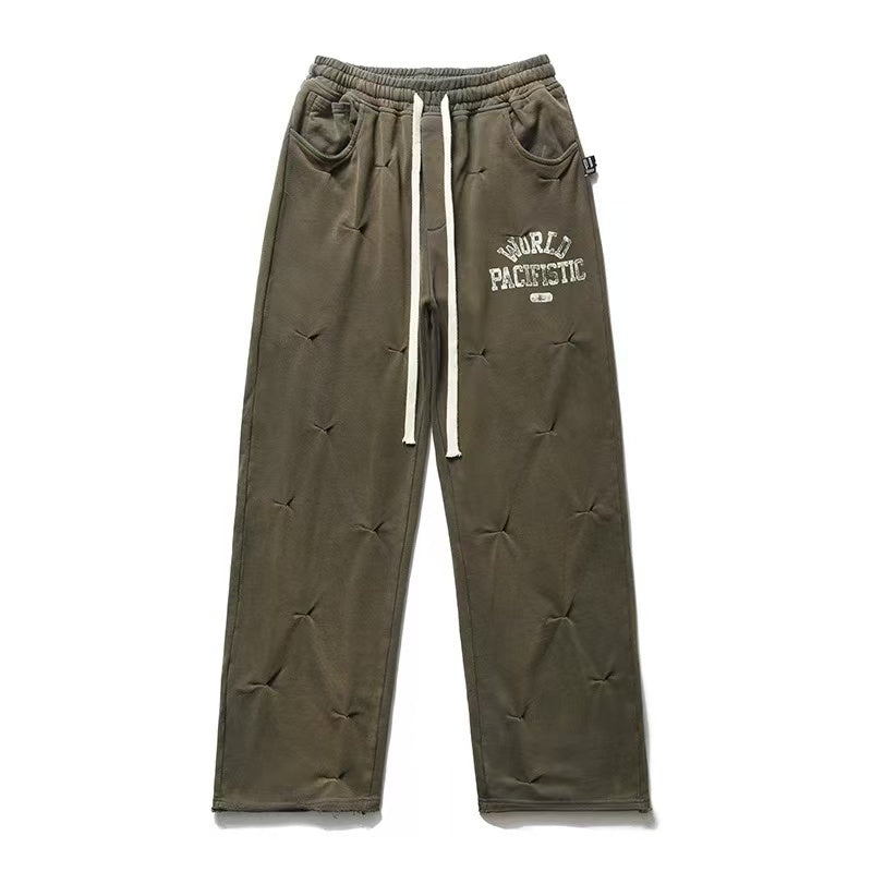 REMEDY Loose Straight Pleated Casual Pants