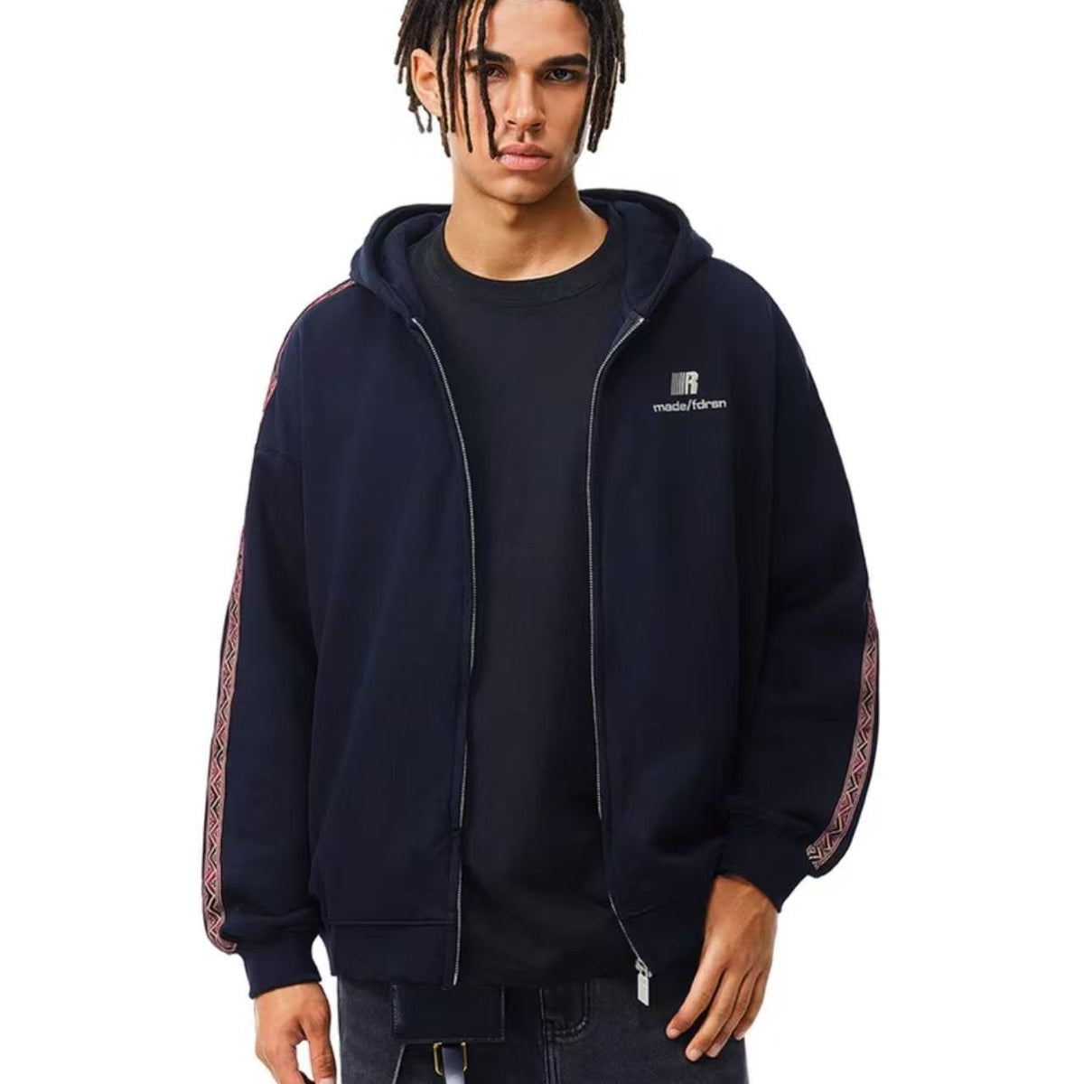 FDR Ethnic Style Web Zipper Hoodie