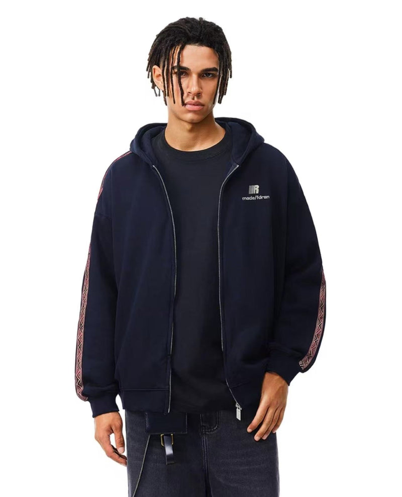 FDR Ethnic Style Web Zipper Hoodie