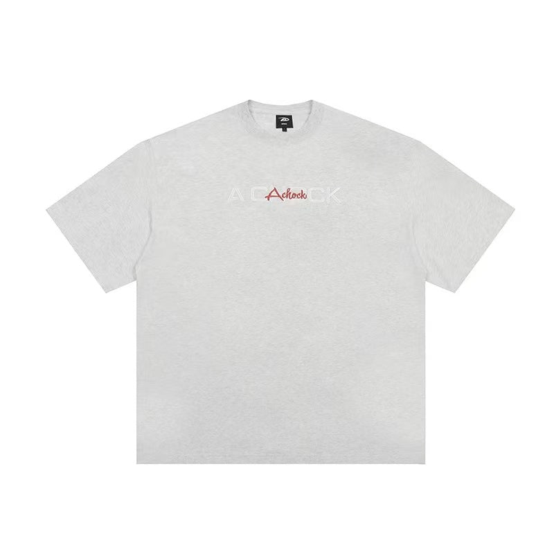 ACHOCK Floral Embroidered short-sleeve T-shirt