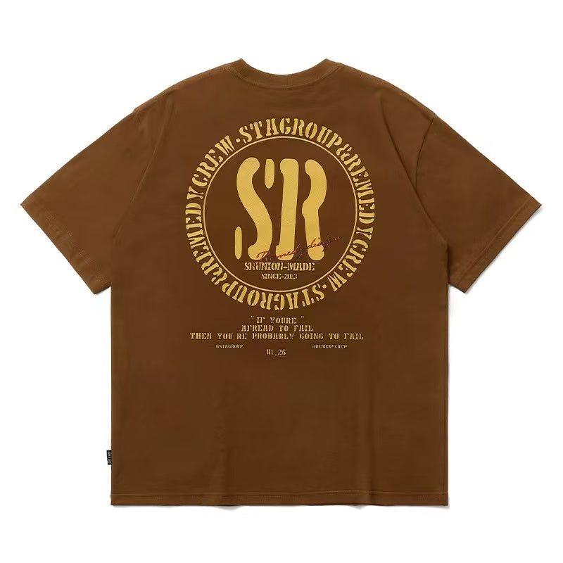 REMEDYxSTA Retro Logo Print Short-sleeve T-shirt