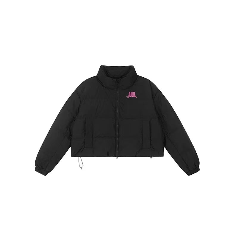 ACHOCK Logo Print White Duck Down Jacket ( For Women)