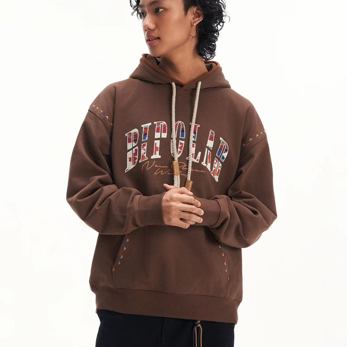 BIPOLAR Maillard Patch Embroidered Hoodie