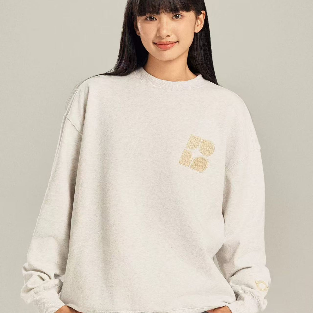 BIPOLAR Four-pointed Star Chain Sweatshirt
