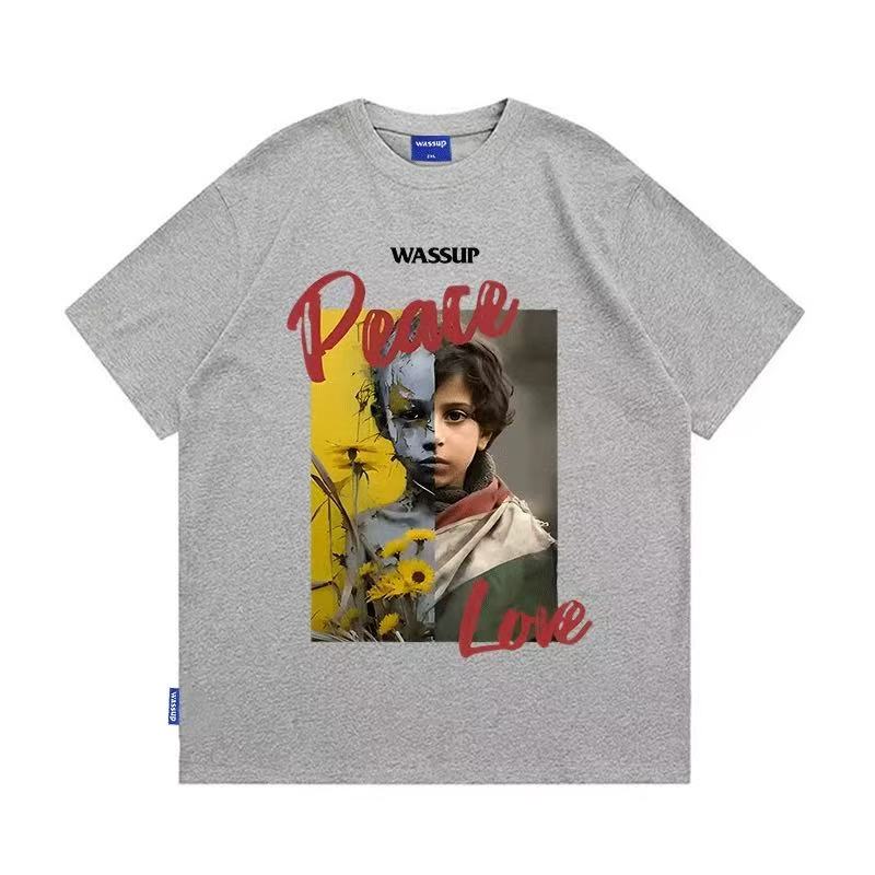 WASSUP Peace And Love Art Printed Tee