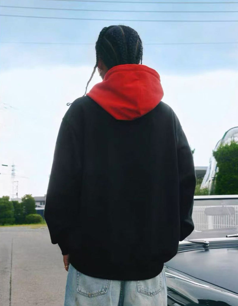 MEDM Colorblock Patch Zip-up Hoodie