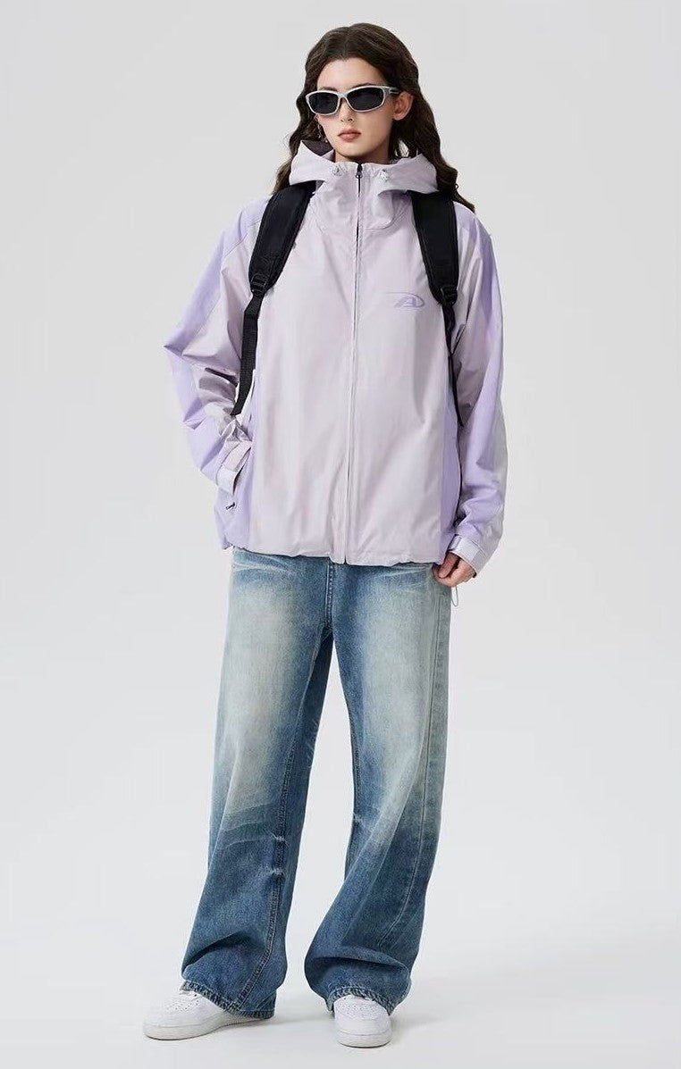 ACHOCK Logo Print Simple Outdoor Jacket