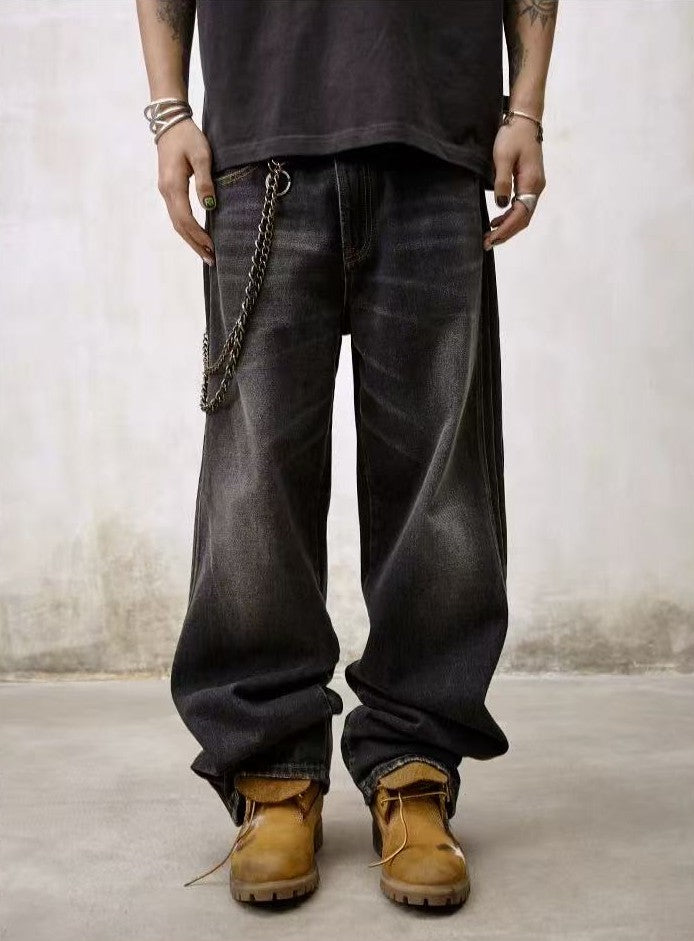 REMEDY Striped Washed Jeans