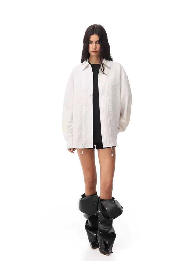 FDR Adjustable Shirring Long-sleeve Shirt