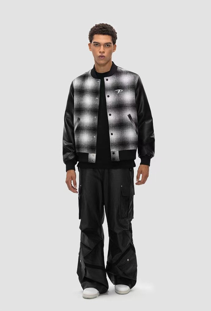 FDR Plaid Baseball Jacket