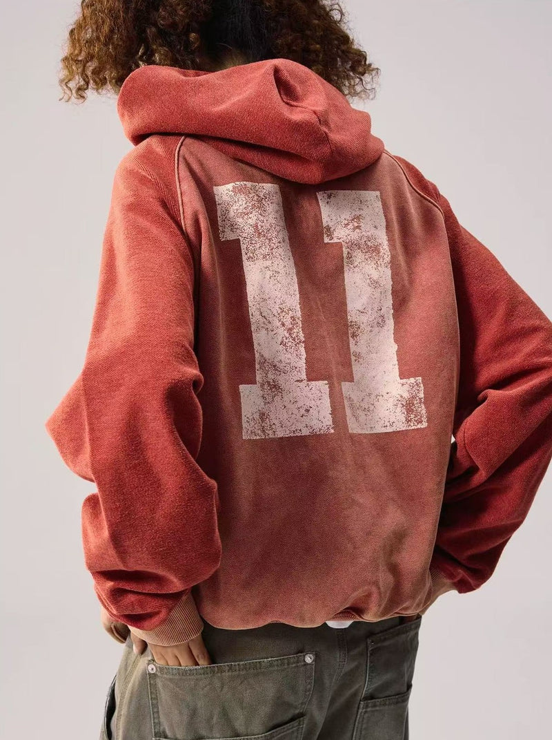 REMEDY Washed Patchwork Hoodie