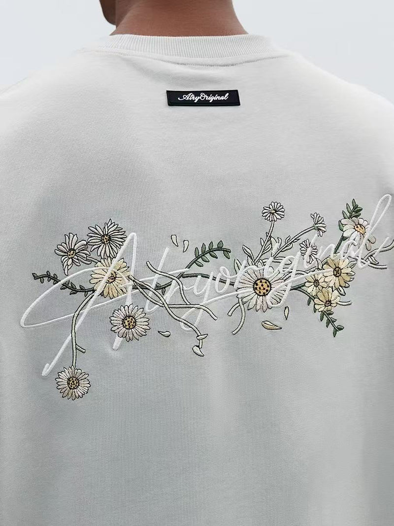 ATRY floral Embroidery T-shirt
