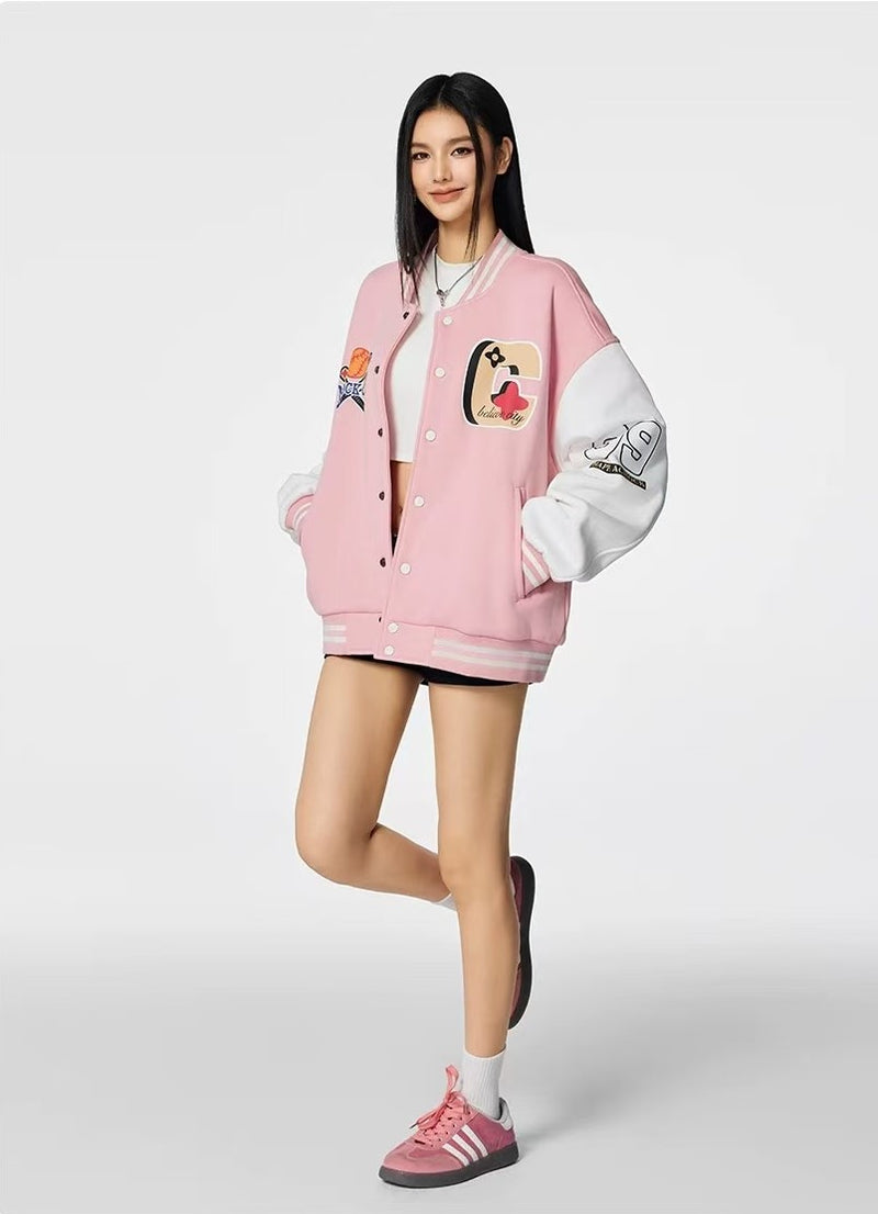 ACHOCK American Baseball Embroidery Jacket