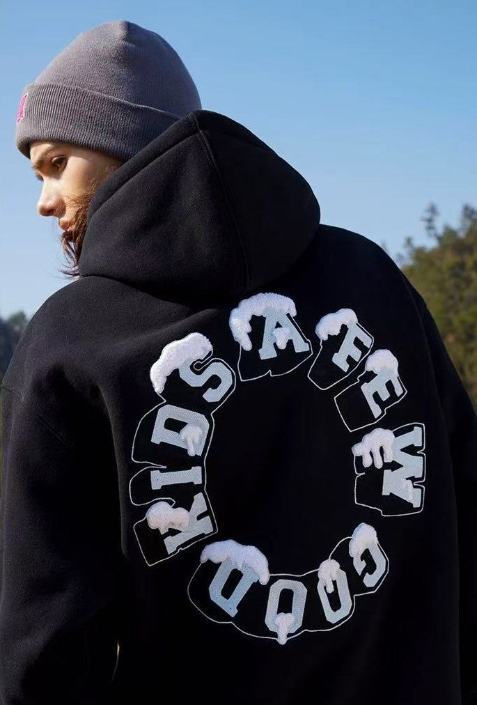 AFGK Snow Series Embroidered Hoodie