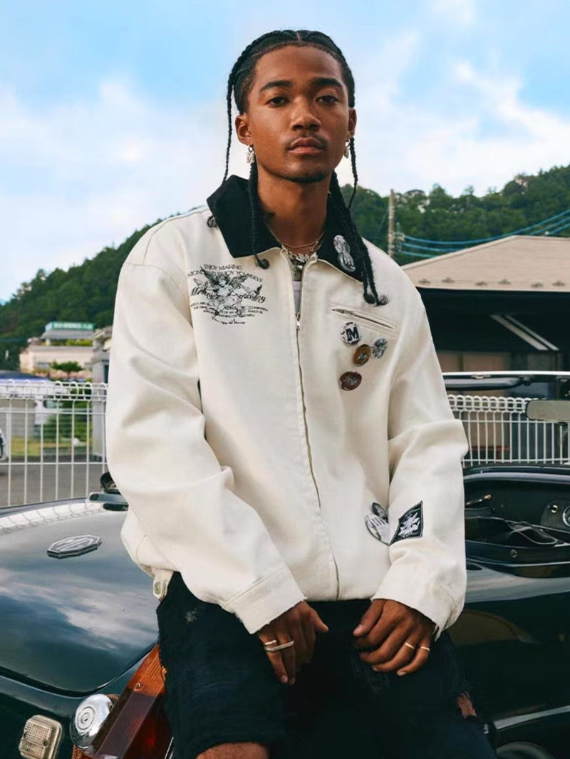 MEDM Angel Dove Detroit Embroidered Jacket