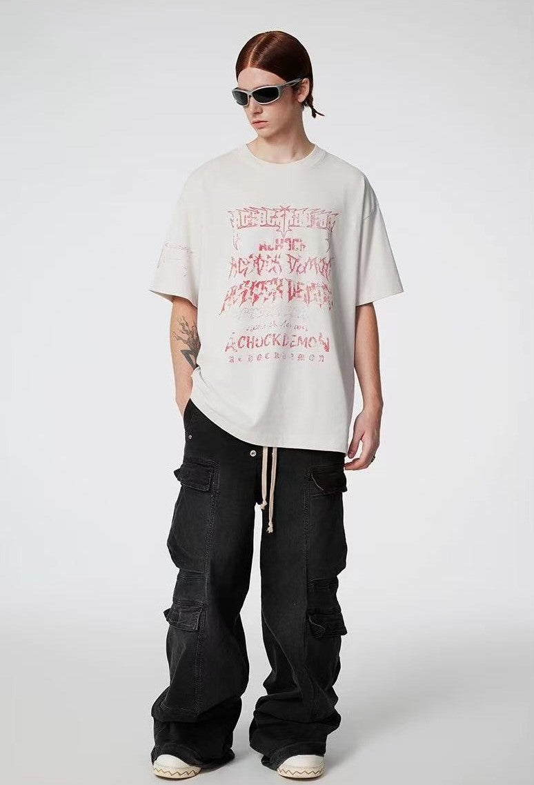 ACHOCK Dark Gothic Printed Tee