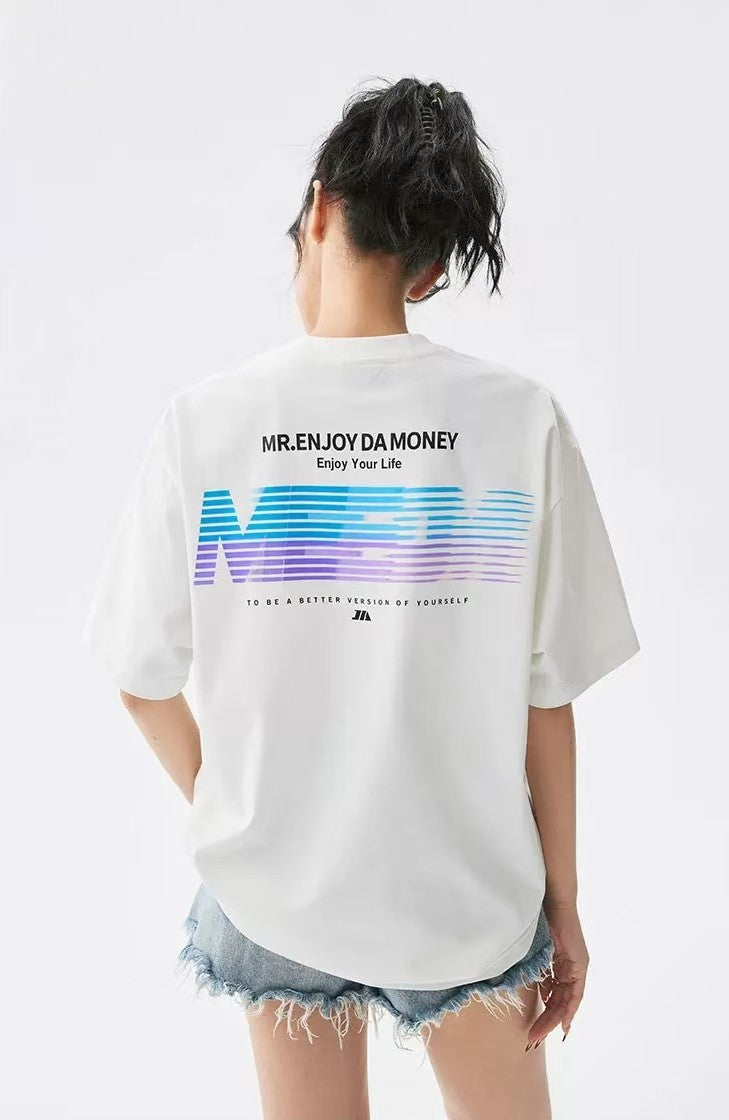 MEDM Phantom Lettering Short-sleeved T-shirt