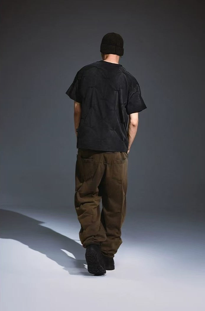 REMEDY Pleated Vintage Short-sleeve T-Shirt