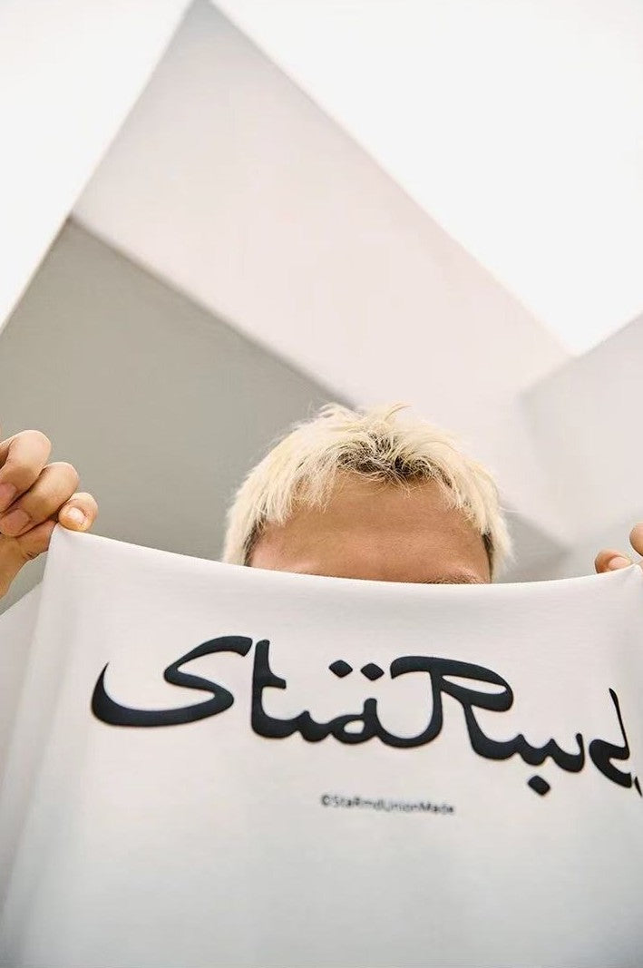 REMEDYxSTA Arabic Letter Print Short-sleeved T-shirt