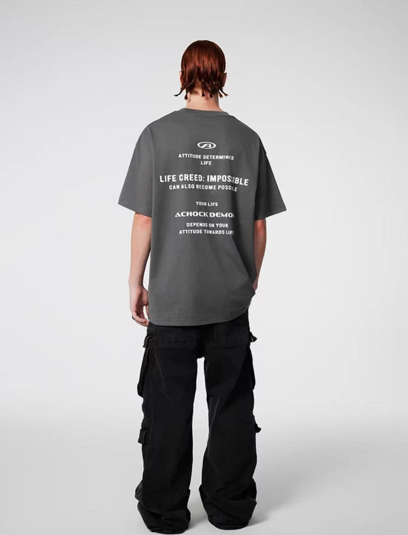 ACHOCK Cleanfit Logo Printed T-shirt