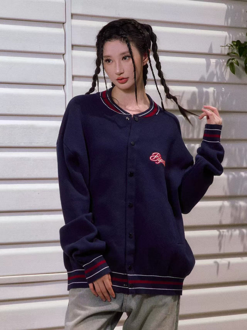 BIPOLAR Mera Outfit Baseball Jersey Sweater