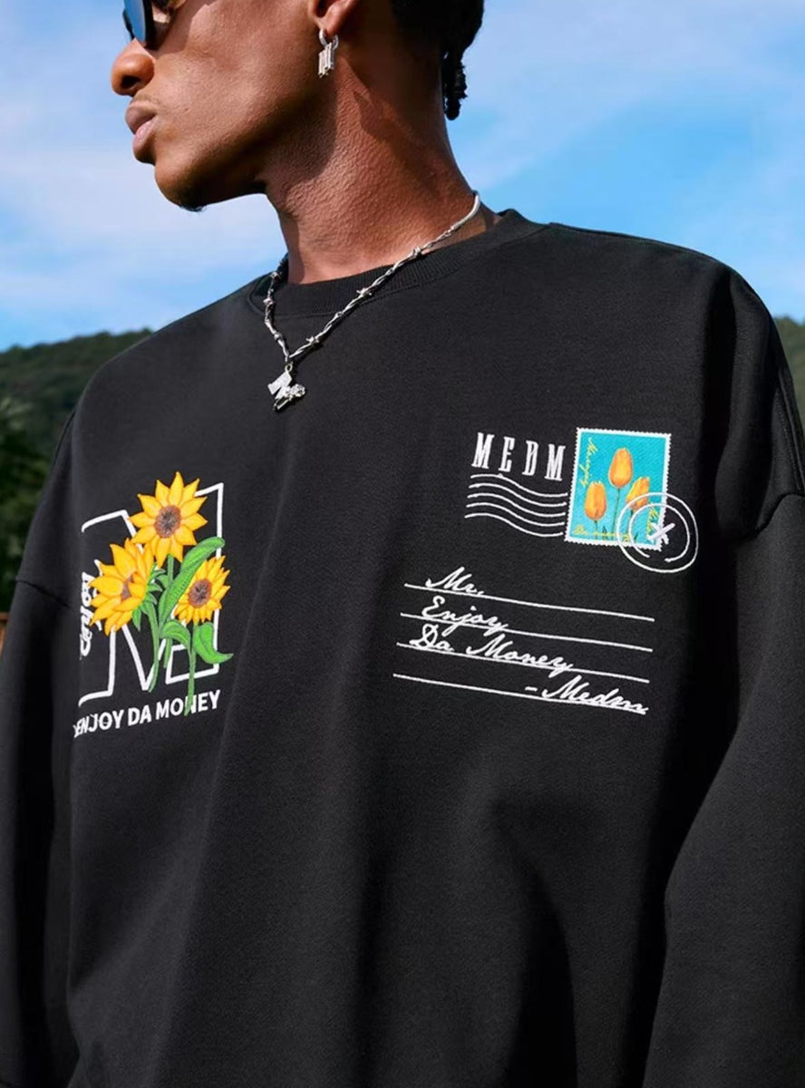 MEDM Postcard Crew Neck Sweatshirt