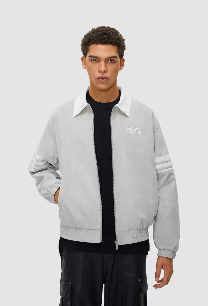 FDR Contrast Patchwork Suede Jacket