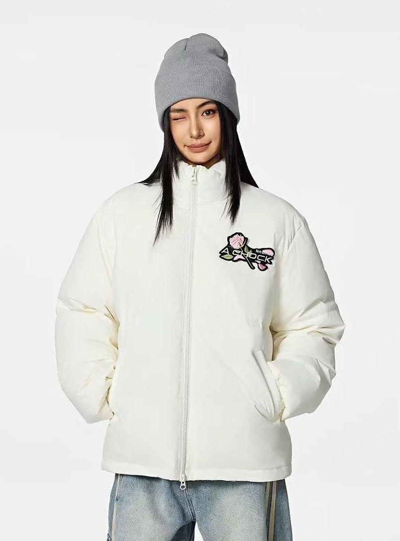 ACHOCK Logo Design Velcro Down Jacket