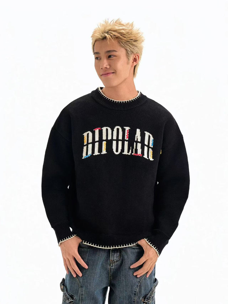 BIPOLAR Disconnected Round Neck Sweater