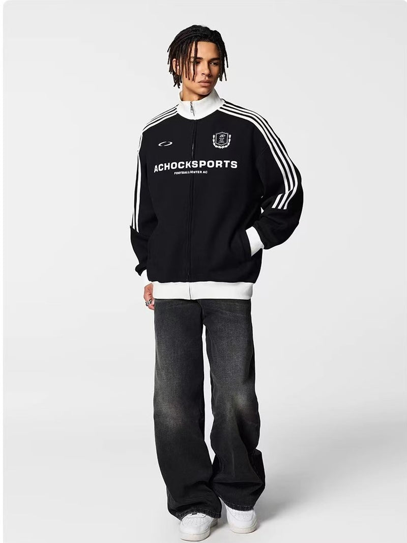 ACHOCK Color Matching Zipper Jackets