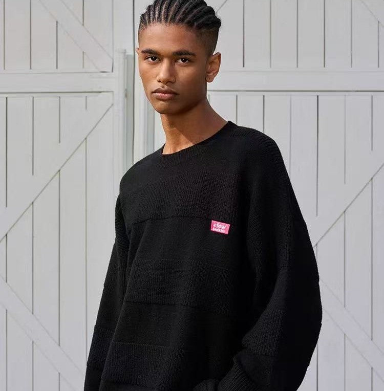 AFGK Striped Textured Sweater