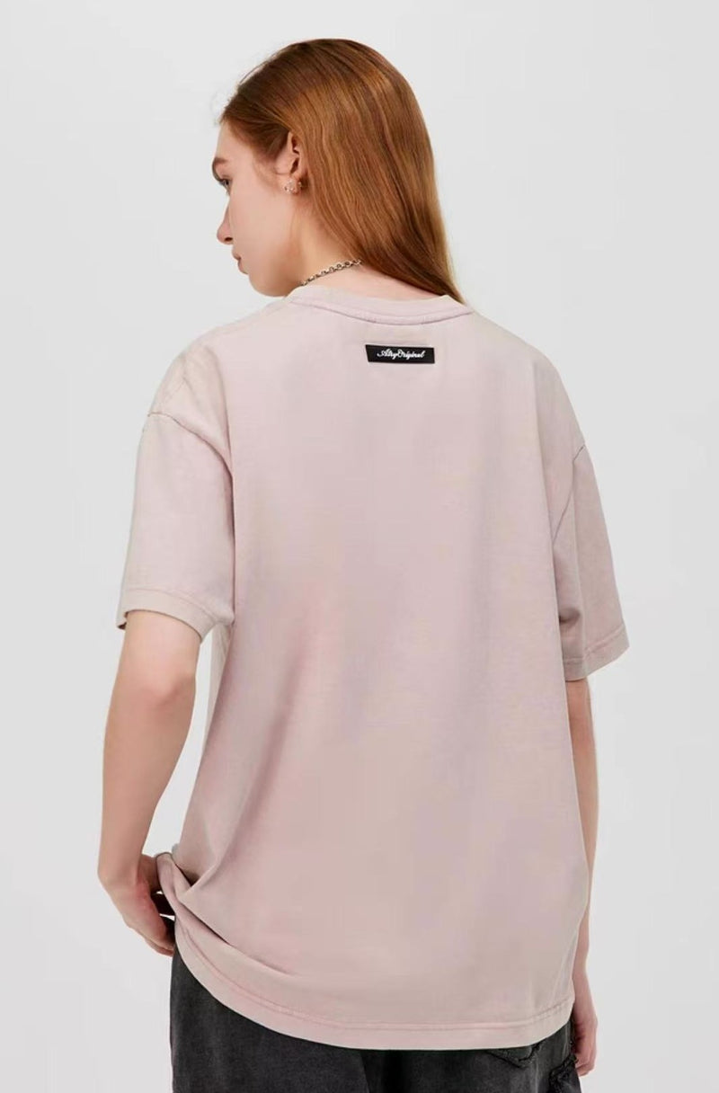 ATRY LOGO Washed Patch Embroidered T-shirt