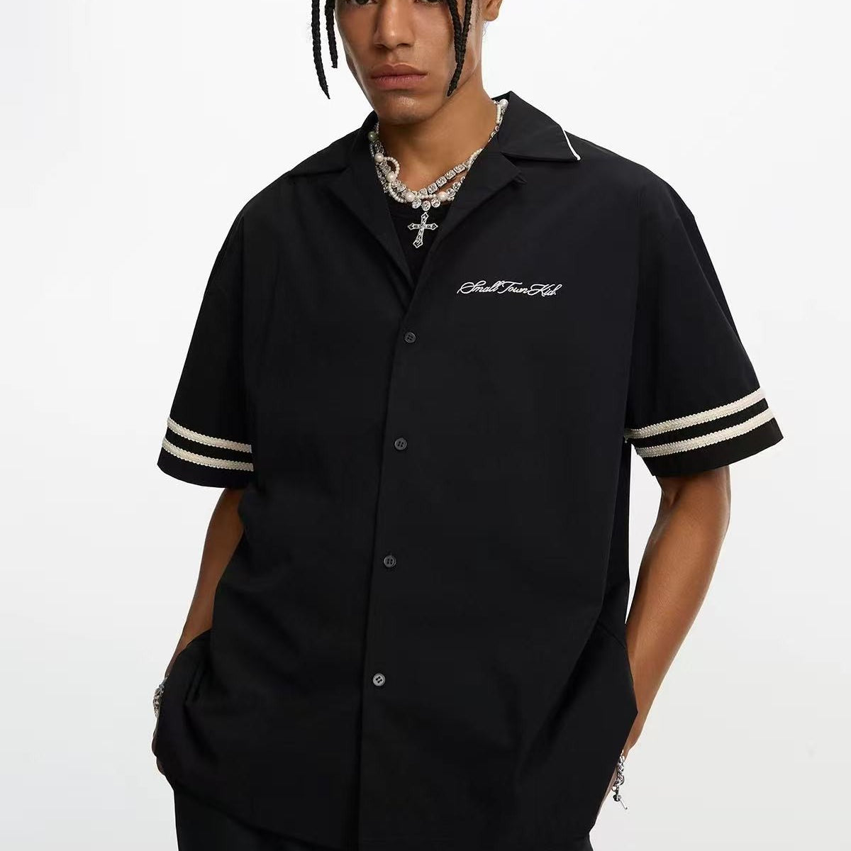STK Vintage Piped Cuban Collar Shirt