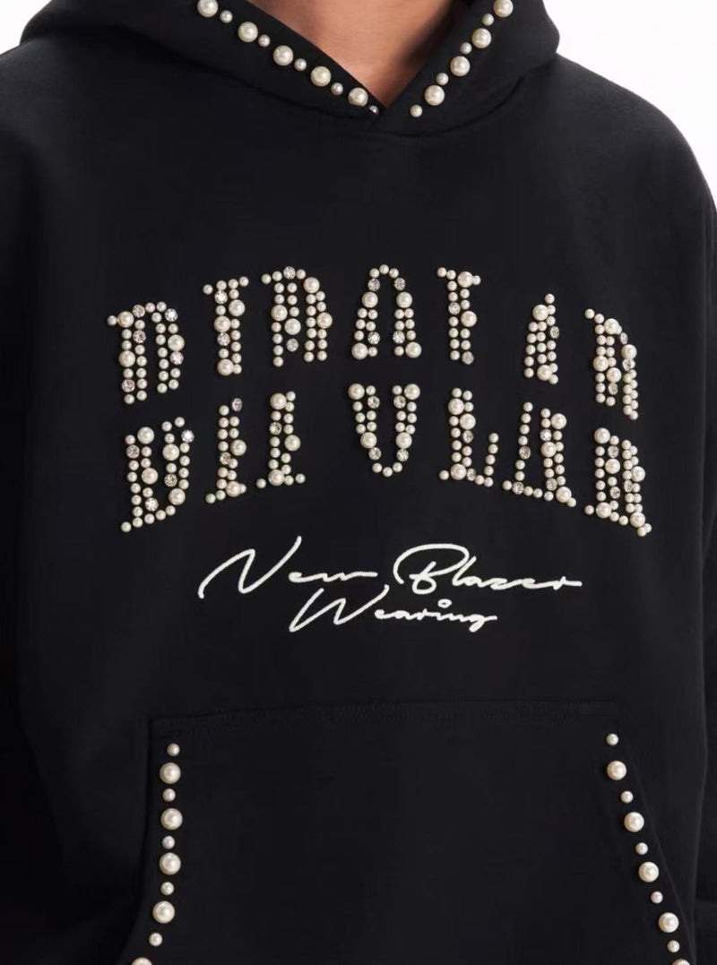 BIPOLAR Pearl Logo Designed Hoodie