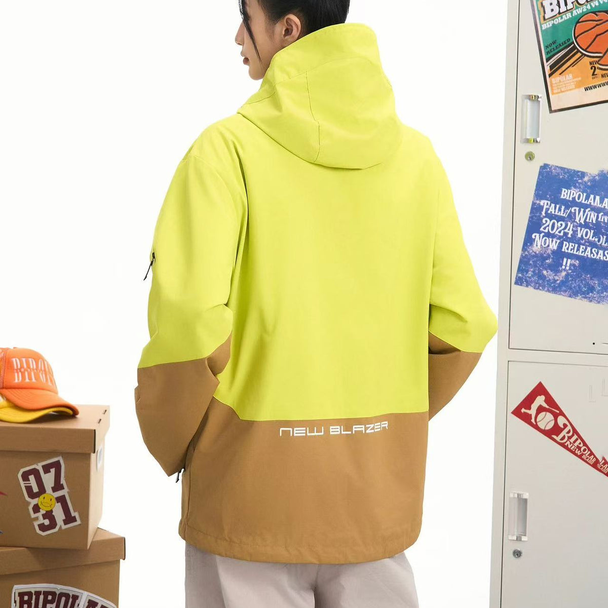 BIPOLAR Outdoor Casual Contrast Color Jacket