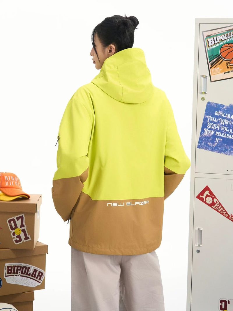 BIPOLAR Outdoor Casual Contrast Color Jacket