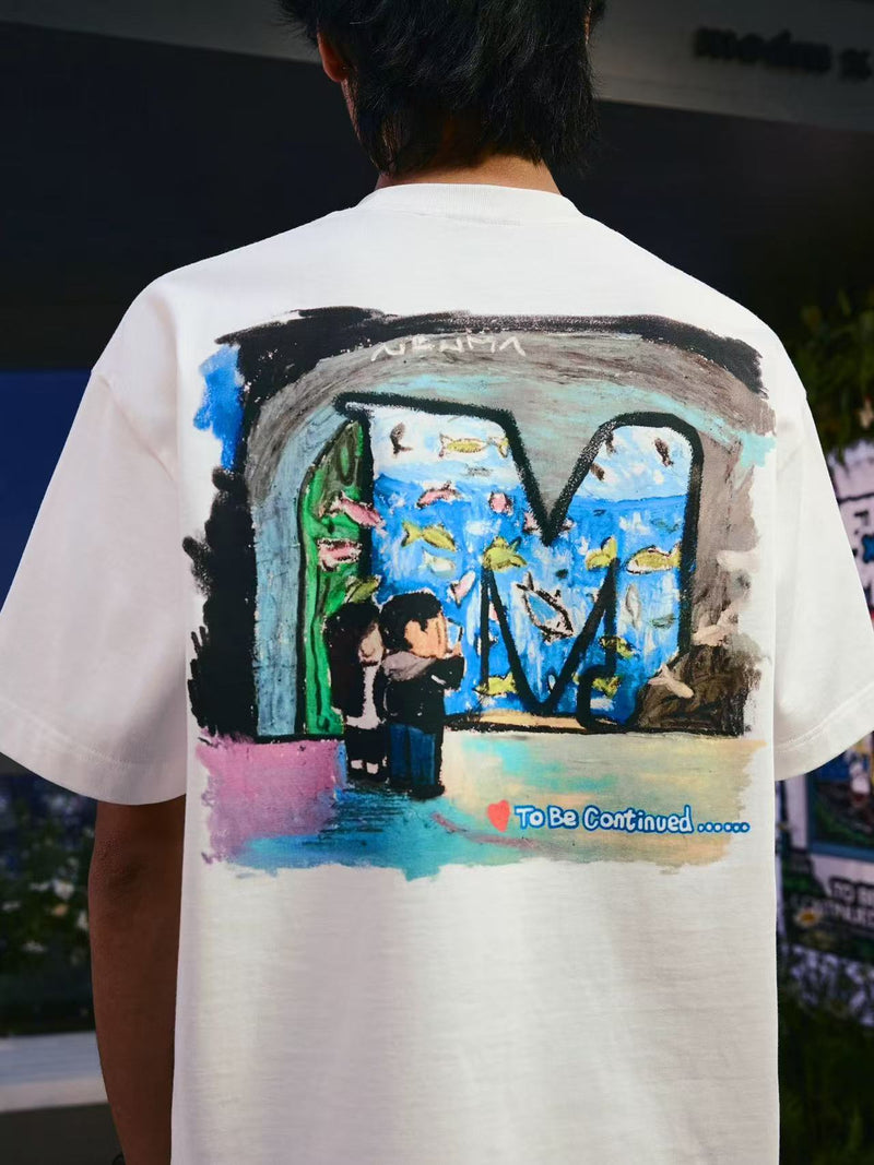 MEDMxNewmasus Joint Aquarium Short-sleeved T-shirt