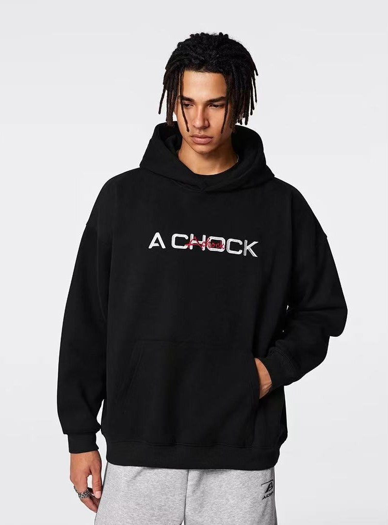 ACHOCK Heavy Floral Embroidered Hoodie