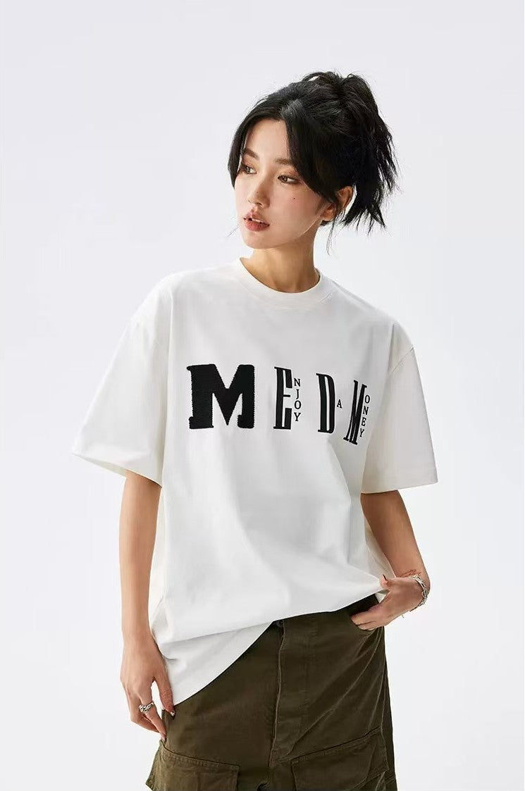 MEDM Chunky Knitted Short-sleeve T-Shirt