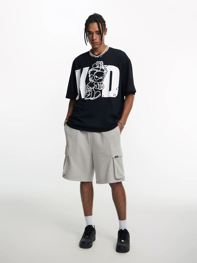 STK  Pocket Embroidered Knit Shorts