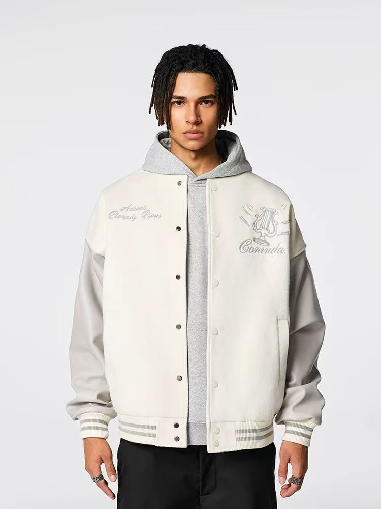 ACHOCK Logo Embroidered Bomber Jacket