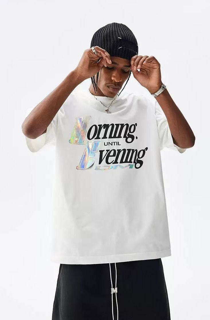 MEDM Laser Sticker Short-sleeved T-shirt
