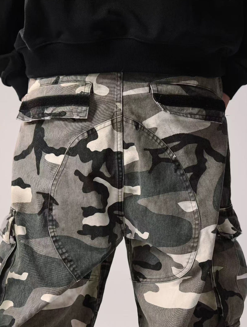 REMEDY Retro Patchwork Camouflage Pants