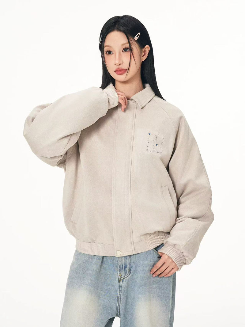 BIPOLAR Hot Diamond Suede Vintage Down Jacket