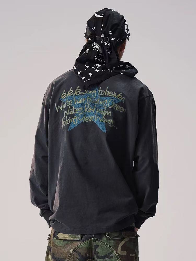 REMEDY Retro Duck Print Long-sleeve Tee