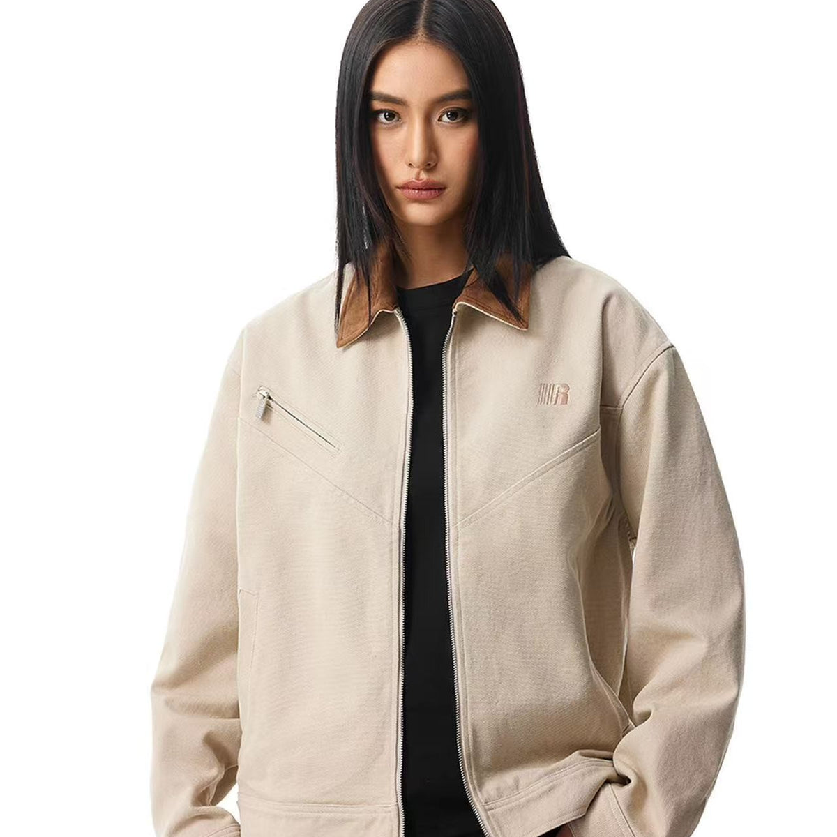 FDR Barn Style Contrasting Lapel Jacket