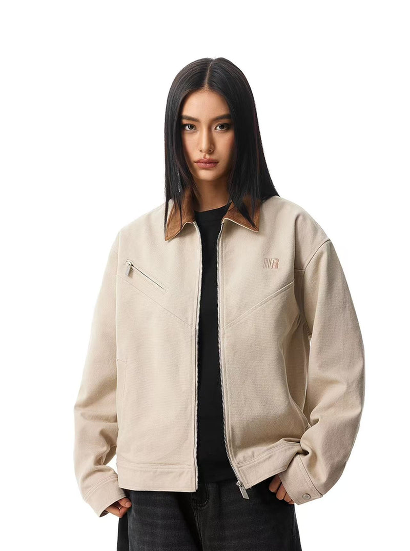 FDR Barn Style Contrasting Lapel Jacket