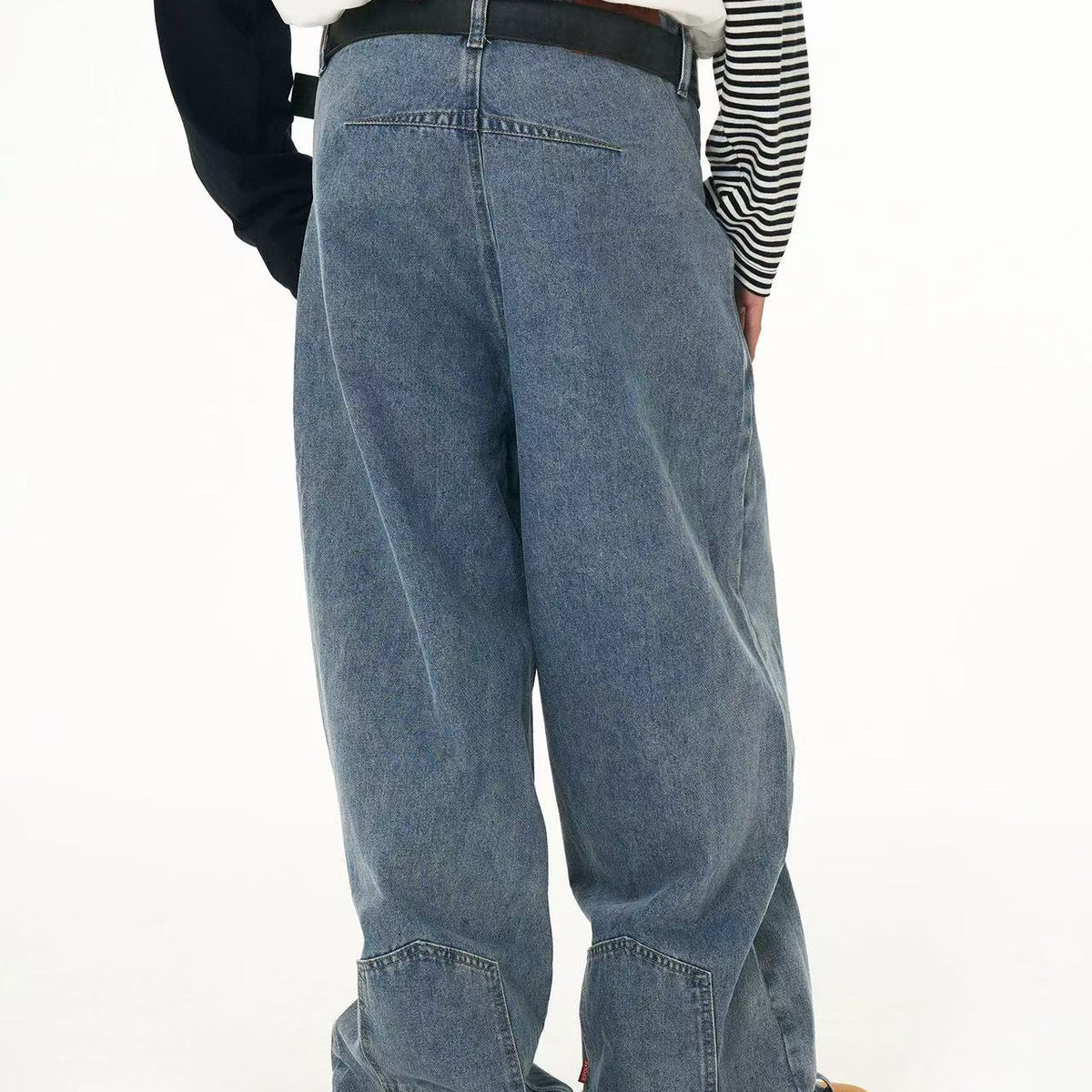 BIPOLAR Mirrored Wide-leg Jeans