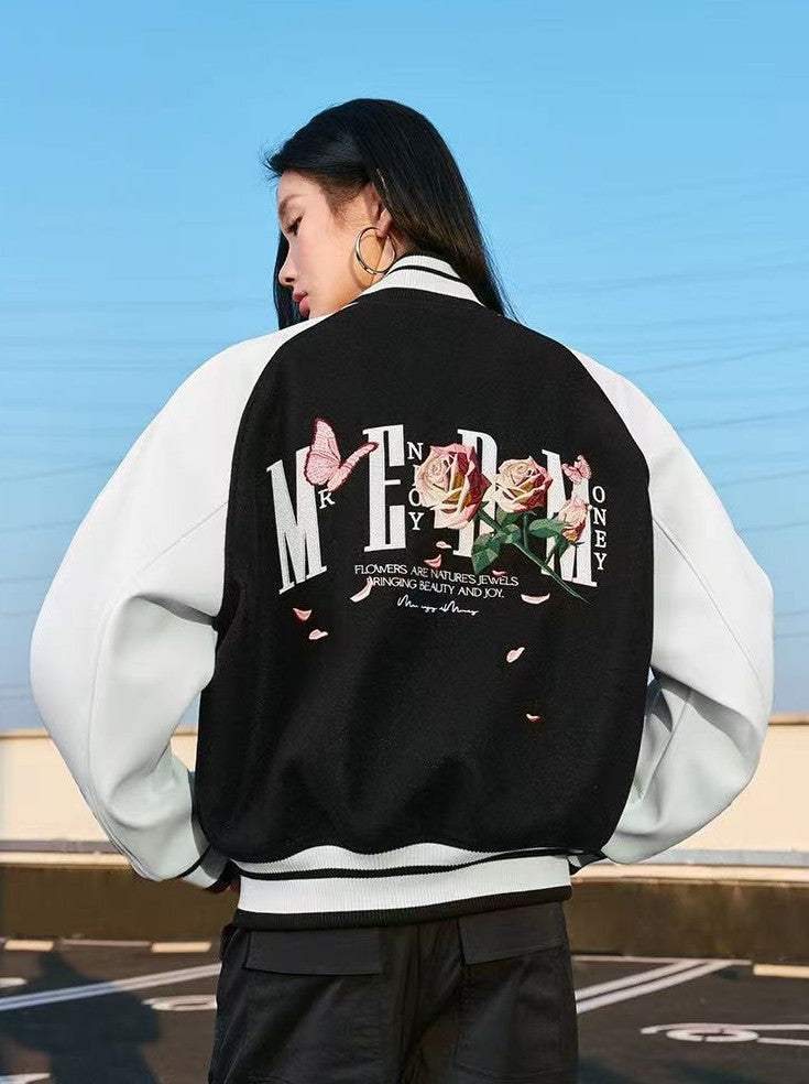MEDM Origami Rose Baseball Jacket