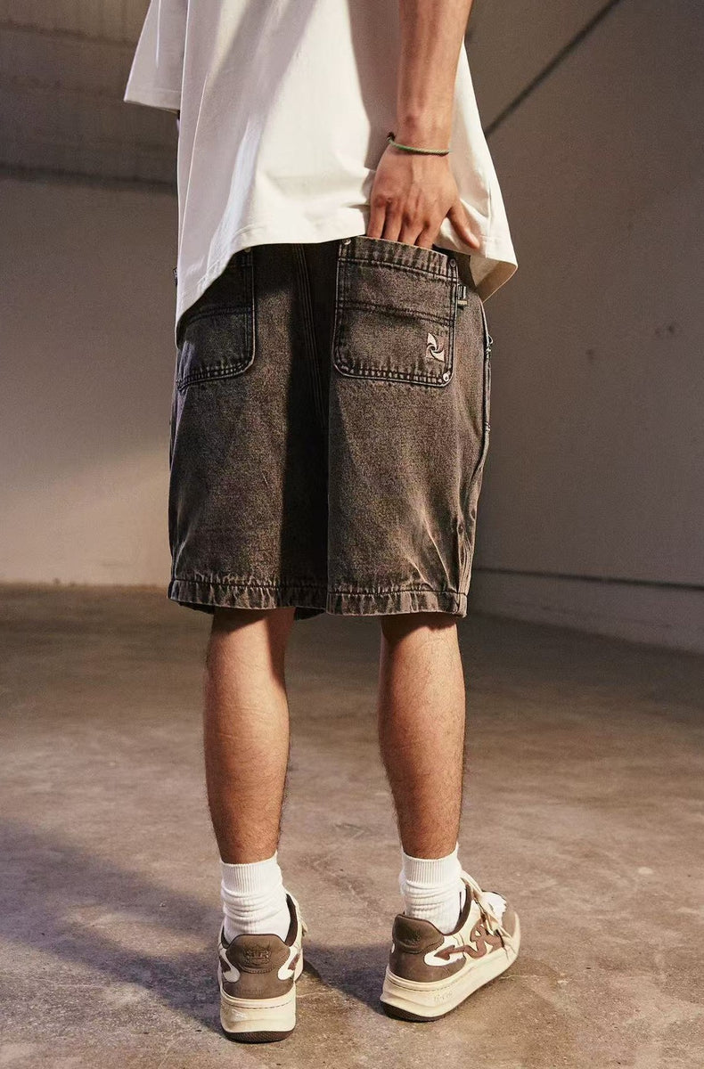 REMEDY Washed Vintage Denim Shorts